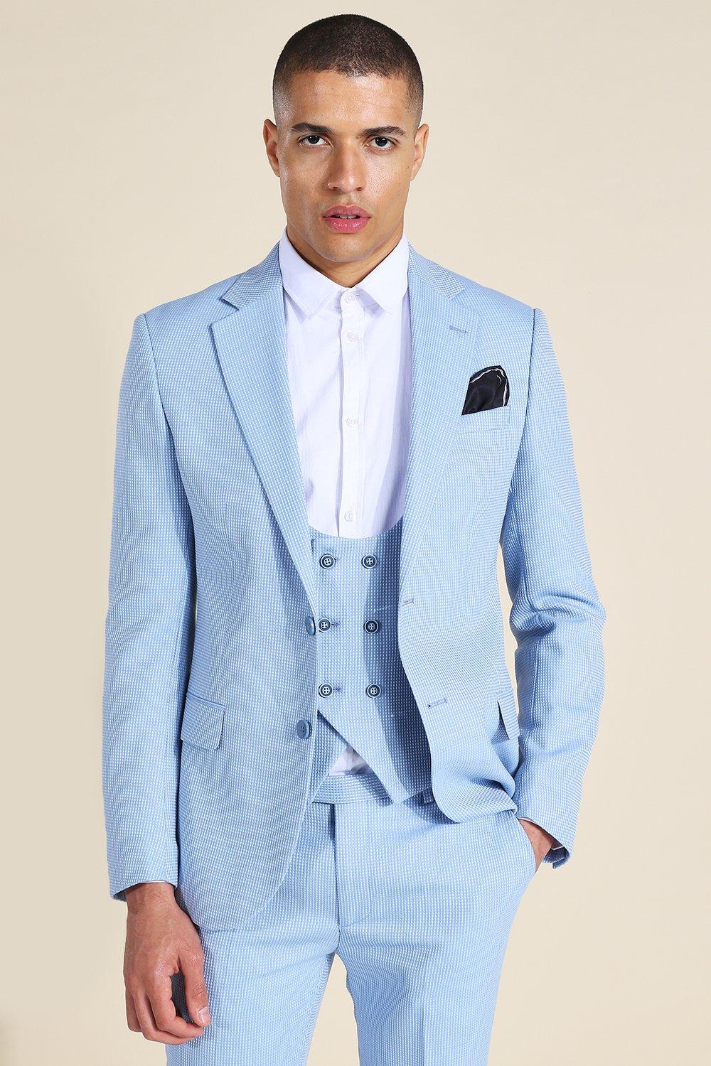 Baby blue skinny suit shop